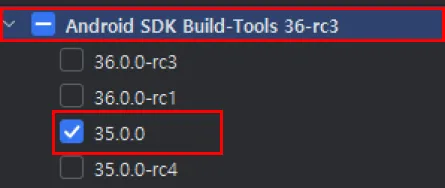 안드로이드 스튜디오 SDK 설정